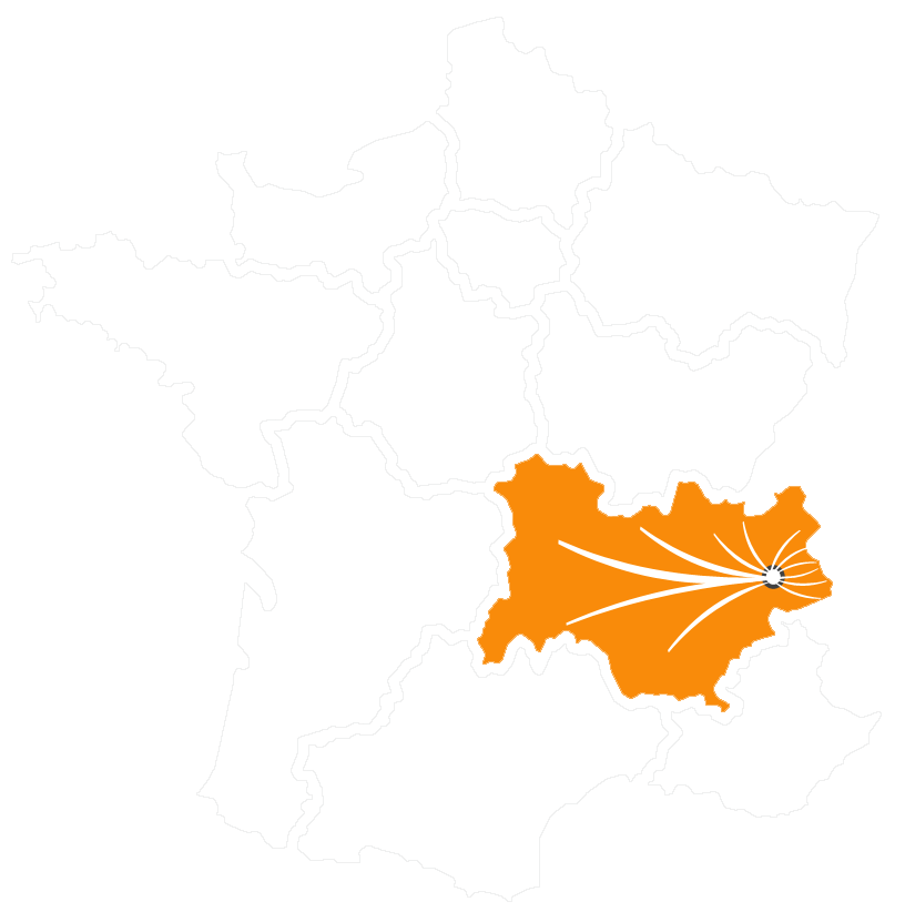 Zone d'intervention de LP TRANS
